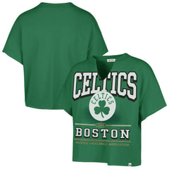 Kelly Green Boston Celtics '47 Women's Elation Oversized Notch Neck T-Shirt | NBA