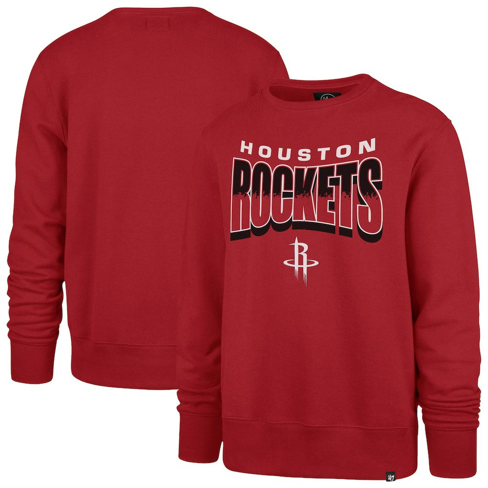 Red Houston Rockets '47 Unisex Brush By Headline Crewneck Sweatshirt sale | NBA