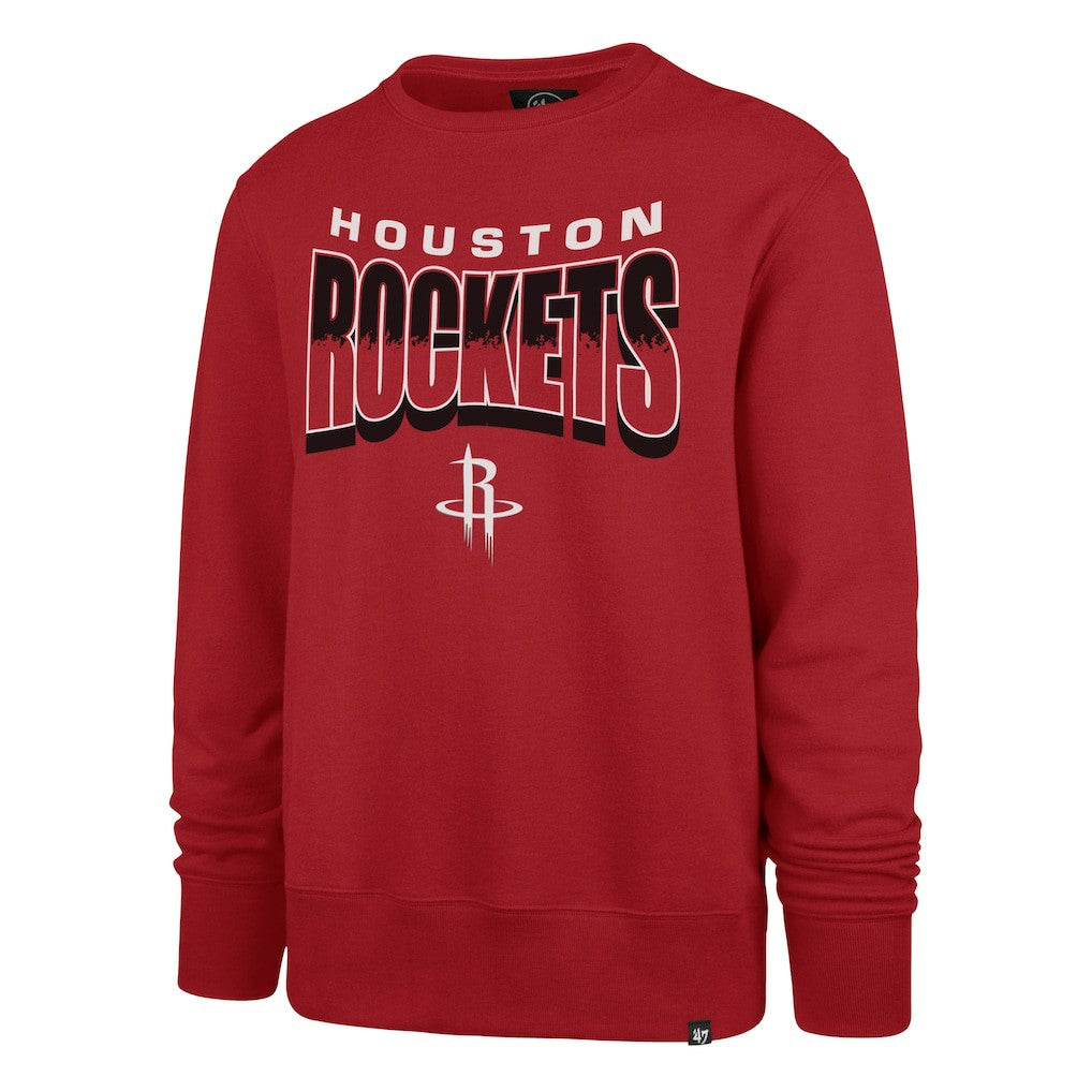 Red Houston Rockets '47 Unisex Brush By Headline Crewneck Sweatshirt sale | NBA
