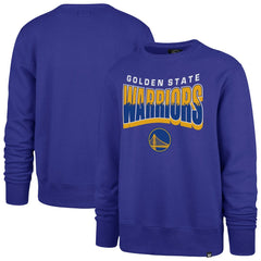 Royal Golden State Warriors '47 Unisex Brush By Headline Crewneck Sweatshirt sale | NBA