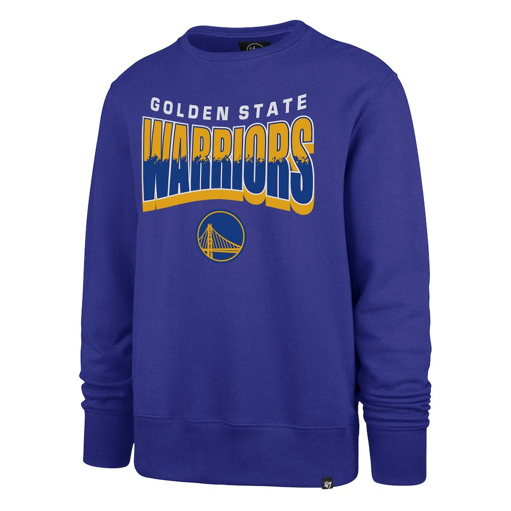 Royal Golden State Warriors '47 Unisex Brush By Headline Crewneck Sweatshirt sale | NBA