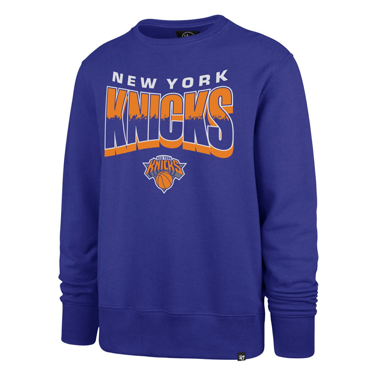 Blue New York Knicks '47 Unisex Brush By Headline Crewneck Sweatshirt | NBA