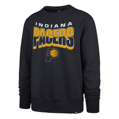 Navy Indiana Pacers '47 Unisex Brush By Headline Crewneck Sweatshirt | NBA