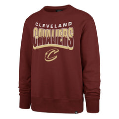 Wine Cleveland Cavaliers '47 Unisex Brush By Headline Crewneck Sweatshirt sale | NBA