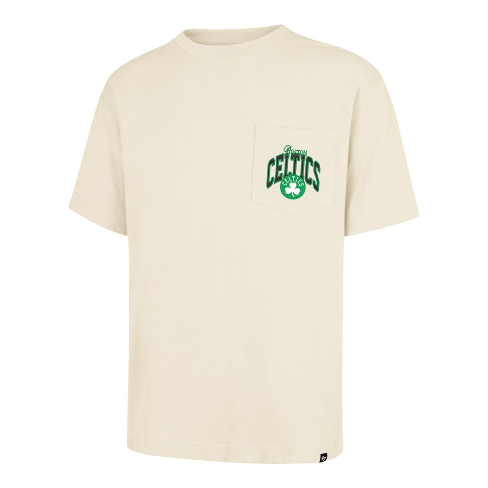 Cream Boston Celtics '47 Unisex Crossover Collection Foundation Pocket T-Shirt | NBA
