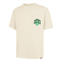 Cream Boston Celtics '47 Unisex Crossover Collection Foundation Pocket T-Shirt | NBA