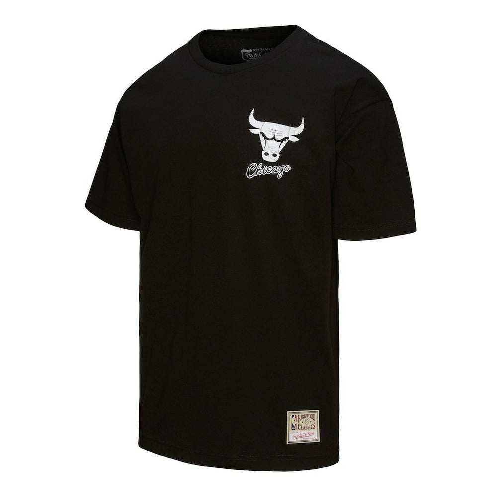 Black Chicago Bulls Hardwood Classics Overlap T-Shirt sale | NBA