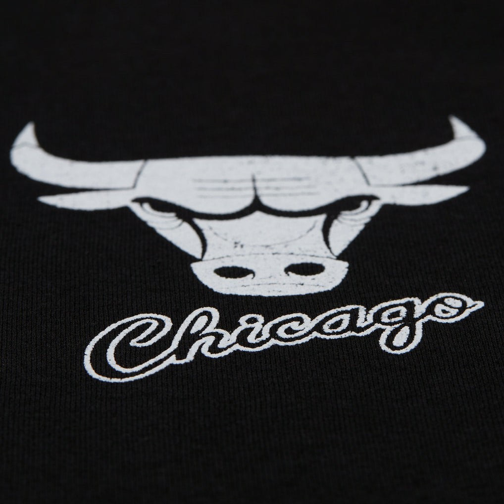 Black Chicago Bulls Hardwood Classics Overlap T-Shirt sale | NBA