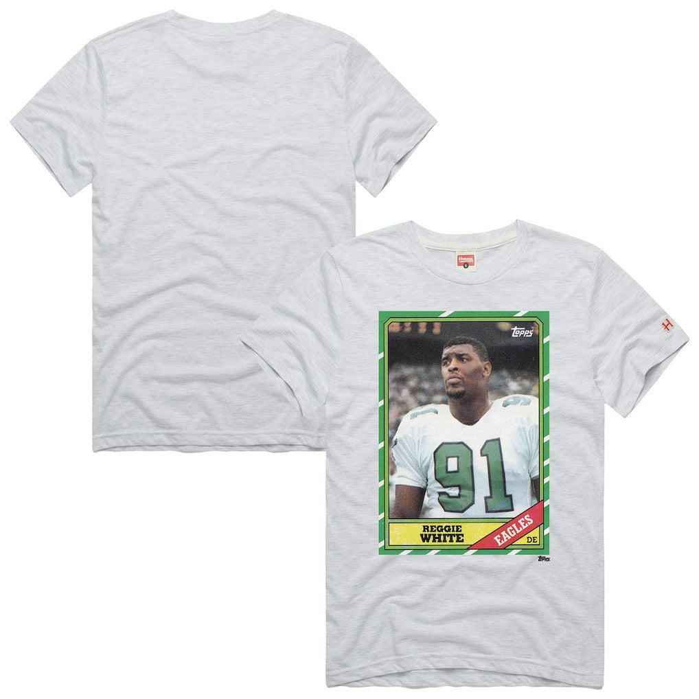 Philadelphia Eagles Reggie White  Homage Unisex NFL Topps Trading Card Tri-Blend T-Shirt | NFL Near me
