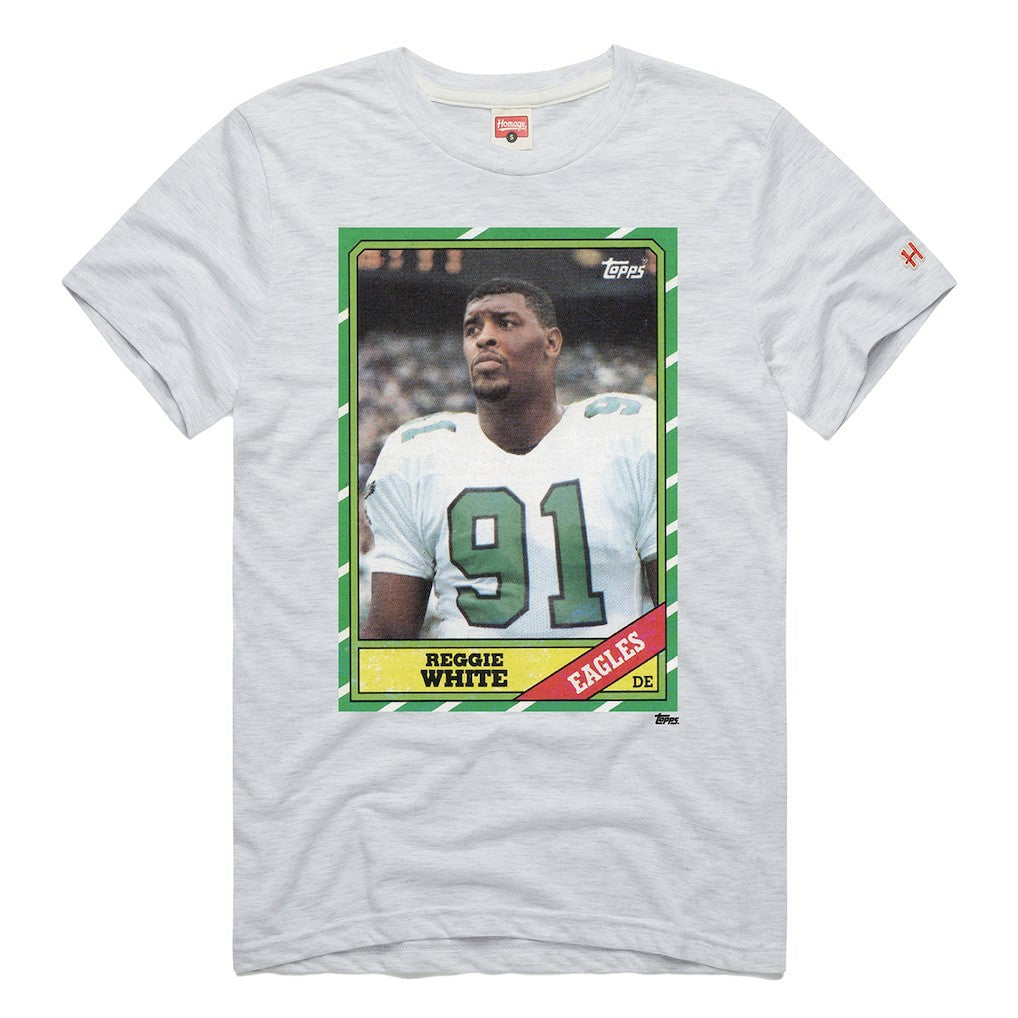 Philadelphia Eagles Reggie White  Homage Unisex NFL Topps Trading Card Tri-Blend T-Shirt | NFL Near me