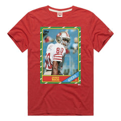 San Francisco 49ers Jerry Rice  Homage Unisex NFL Topps Trading Card Tri-Blend T-Shirt | NFL Near me