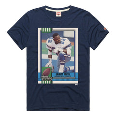 Dallas Cowboys Emmitt Smith  Homage Unisex NFL Topps Trading Card Tri-Blend T-Shirt | NFL Discount
