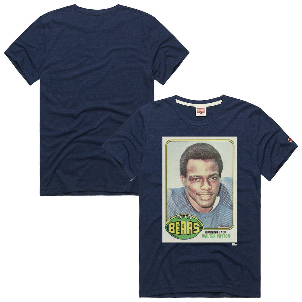 Chicago Bears Walter Payton  Homage Unisex NFL Topps Trading Card Tri-Blend T-Shirt | NFL US