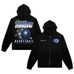 Black Orlando Magic Authmade Unisex Premium Boxy Full-Zip Hoodie | NBA