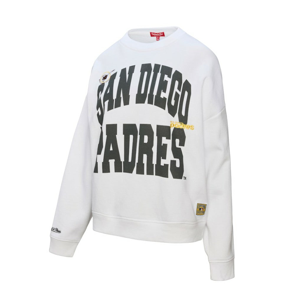 San Diego Padres Mitchell & Ness Women's Oversized Cooperstown Sweatshirt - MLB Sweatshirts