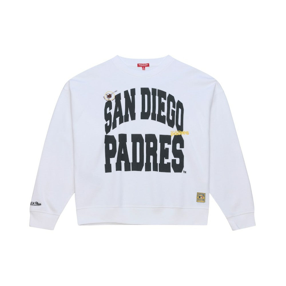 San Diego Padres Mitchell & Ness Women's Oversized Cooperstown Sweatshirt - MLB Sweatshirts