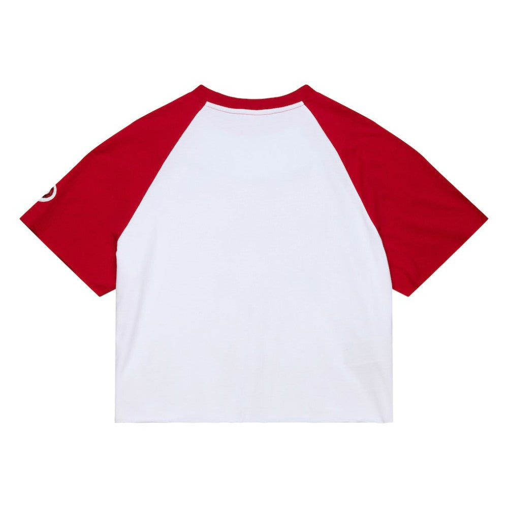 Philadelphia Phillies Mitchell & Ness Women's Cropped Raglan Boxy T-Shirt - MLB T-shirts