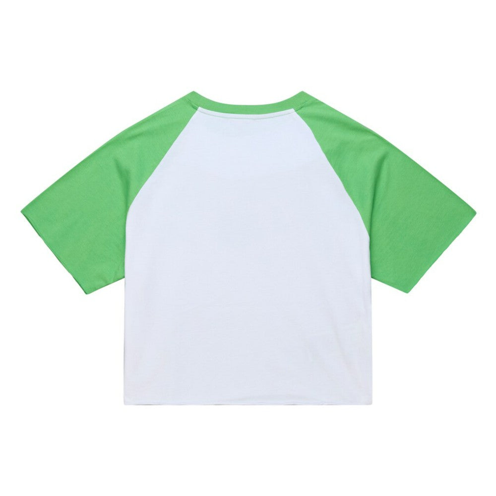Philadelphia Phillies Mitchell & Ness Women's Cropped Raglan Mascot Boxy T-Shirt - MLB T-shirts