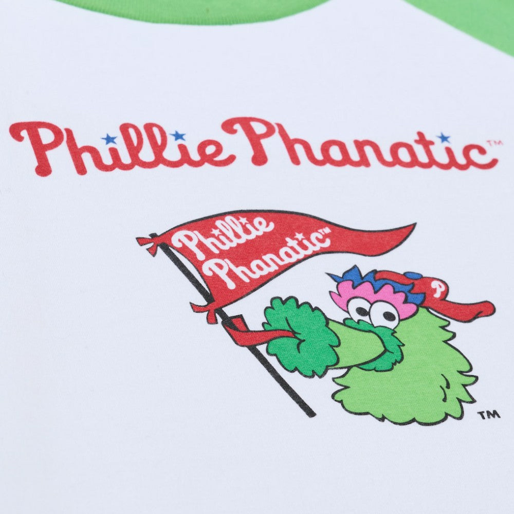 Philadelphia Phillies Mitchell & Ness Women's Cropped Raglan Mascot Boxy T-Shirt - MLB T-shirts
