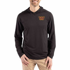 Washington Commanders Cutter & Buck Coastline Epic Comfort Eco Recycled Long Sleeve Hoodie T-Shirt | NFL Hot