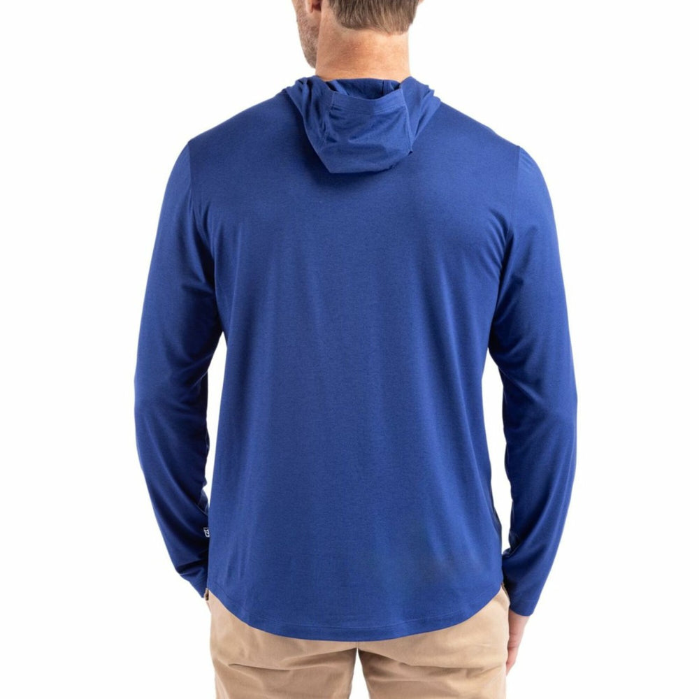 Denver Broncos Cutter & Buck Coastline Epic Comfort Eco Recycled Long Sleeve Hoodie T-Shirt | NFL Hot
