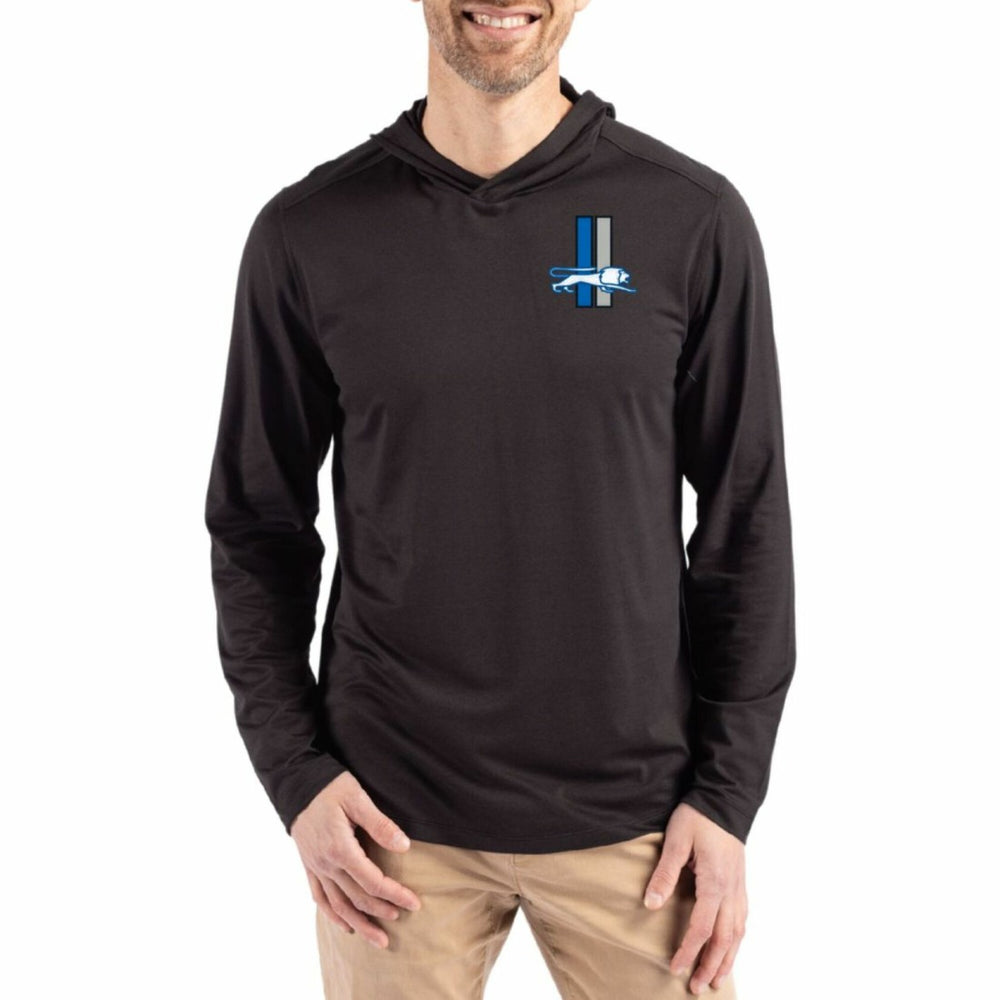 Detroit Lions Cutter & Buck Coastline Epic Comfort Eco Recycled Long Sleeve Hoodie T-Shirt | NFL New