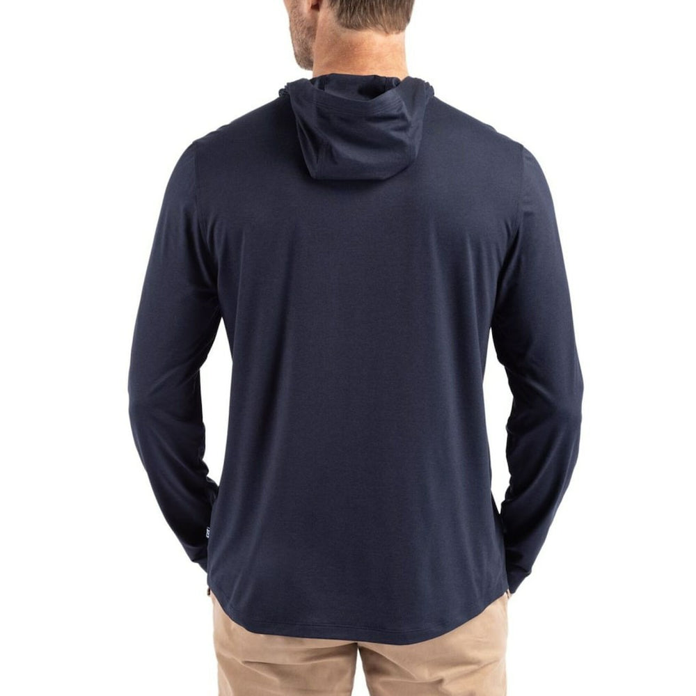 Washington Commanders Cutter & Buck Americana Coastline Epic Comfort Eco Recycled Long Sleeve Hoodie T-Shirt | NFL Sale