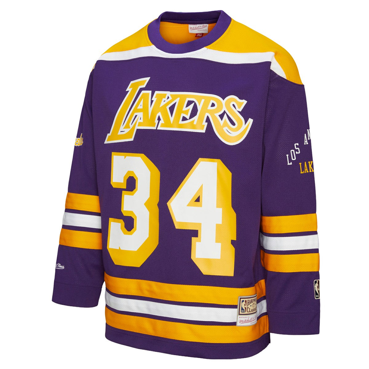 Purple Shaquille O'Neal Los Angeles Lakers Unisex Maxxed Out Fashion Hockey Jersey | NBA