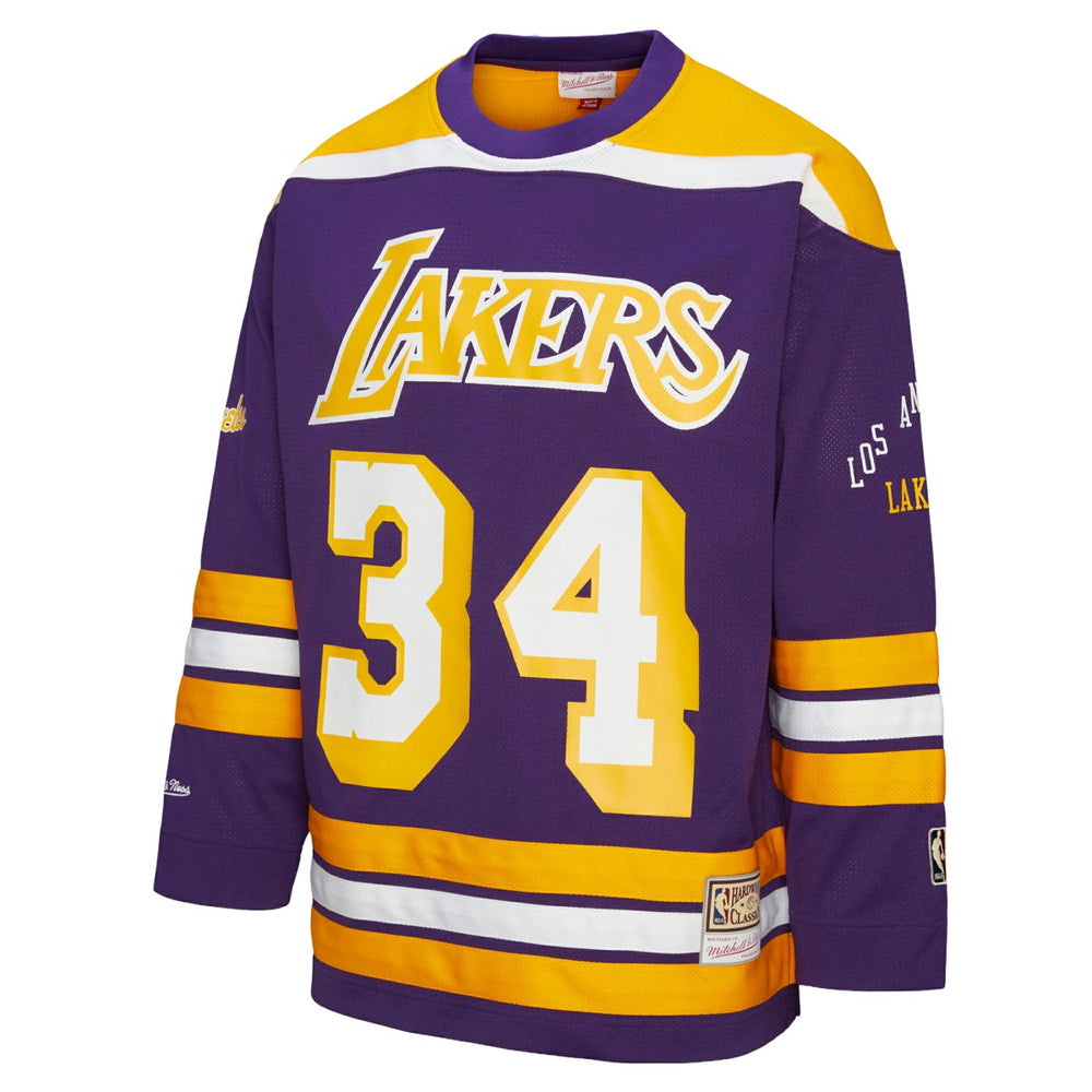 Purple Shaquille O'Neal Los Angeles Lakers Unisex Maxxed Out Fashion Hockey Jersey | NBA