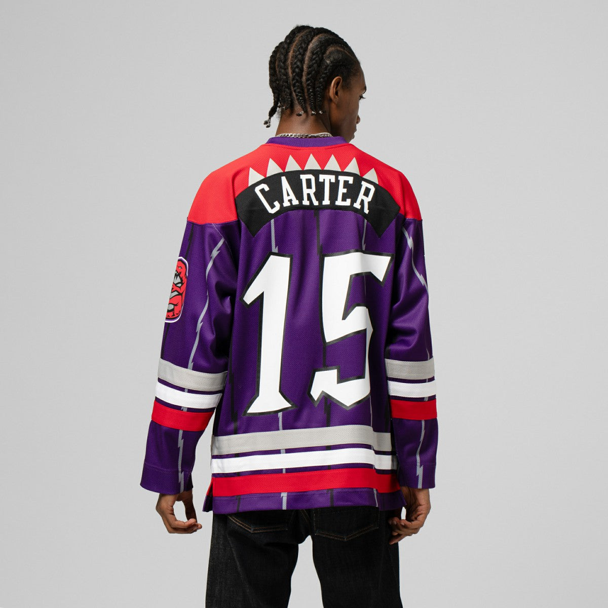 Purple Vince Carter Toronto Raptors Unisex Maxxed Out Fashion Hockey Jersey | NBA
