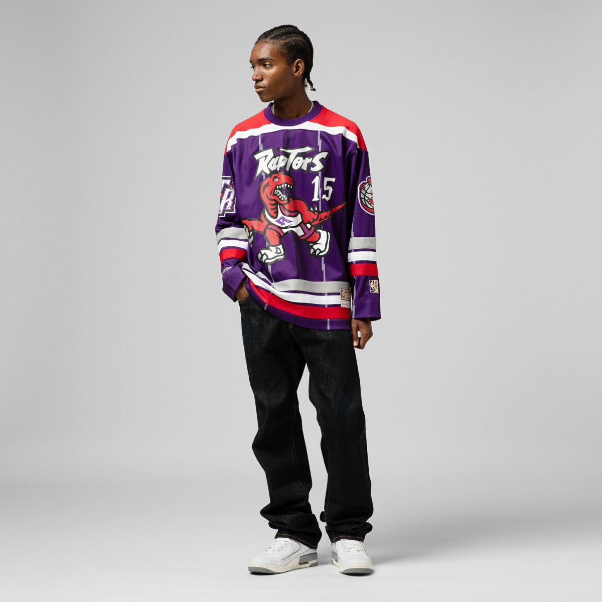 Purple Vince Carter Toronto Raptors Unisex Maxxed Out Fashion Hockey Jersey | NBA