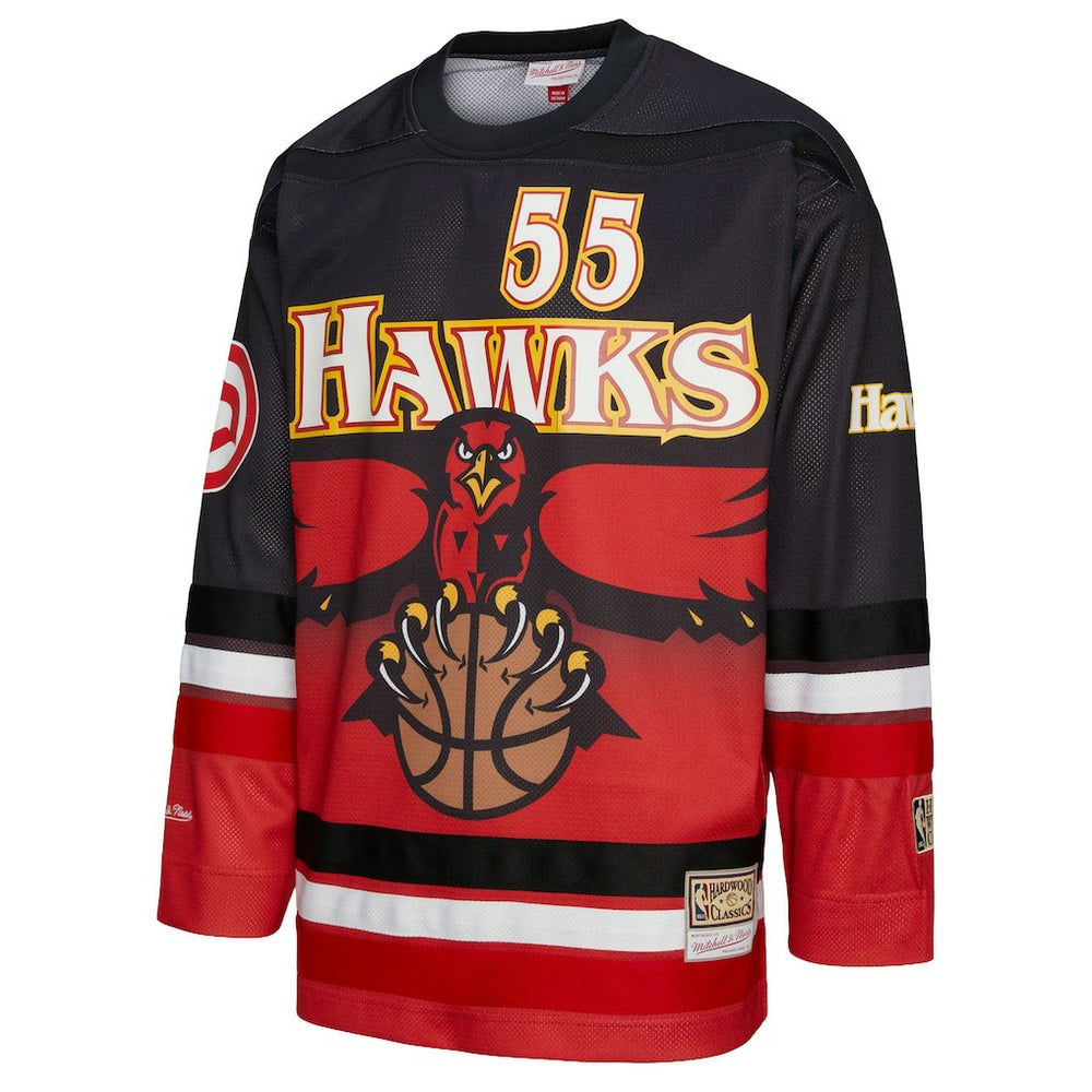 Red Dikembe Mutombo Atlanta Hawks Unisex Maxxed Out Fashion Hockey Jersey | NBA