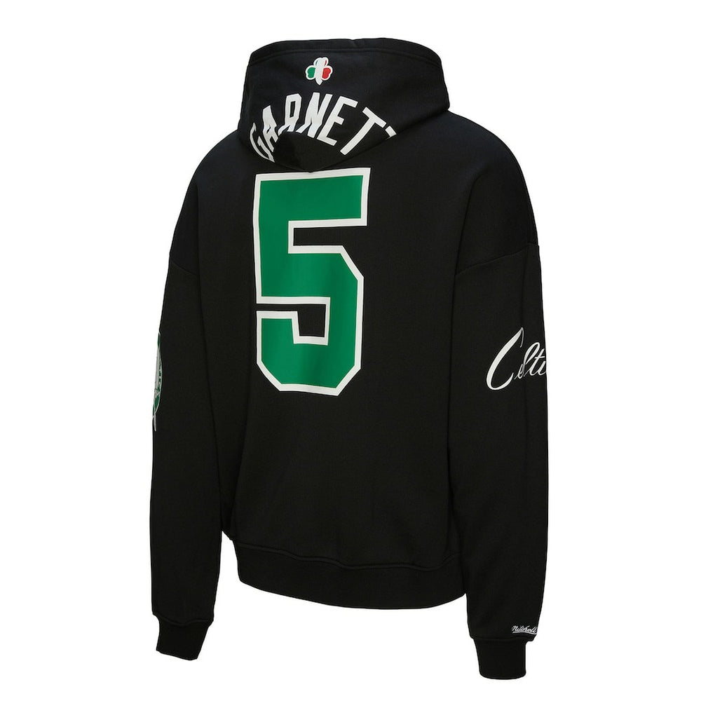 Black Kevin Garnett Boston Celtics Unisex Hardwood Classics Maxxed Out Full-Zip Hoodie | NBA