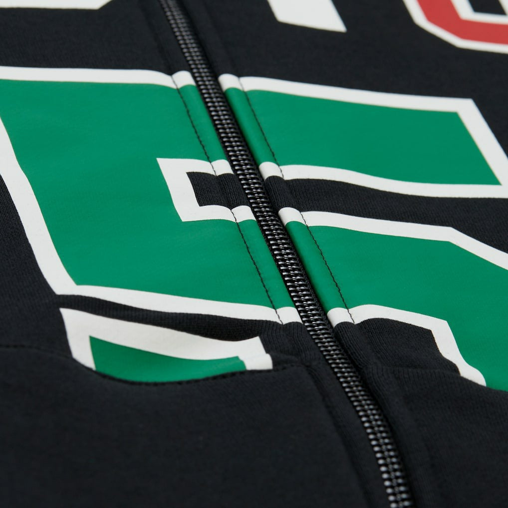 Black Kevin Garnett Boston Celtics Unisex Hardwood Classics Maxxed Out Full-Zip Hoodie | NBA