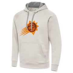 Cream Phoenix Suns Antigua Big Logo Victory Pullover Hoodie | NBA