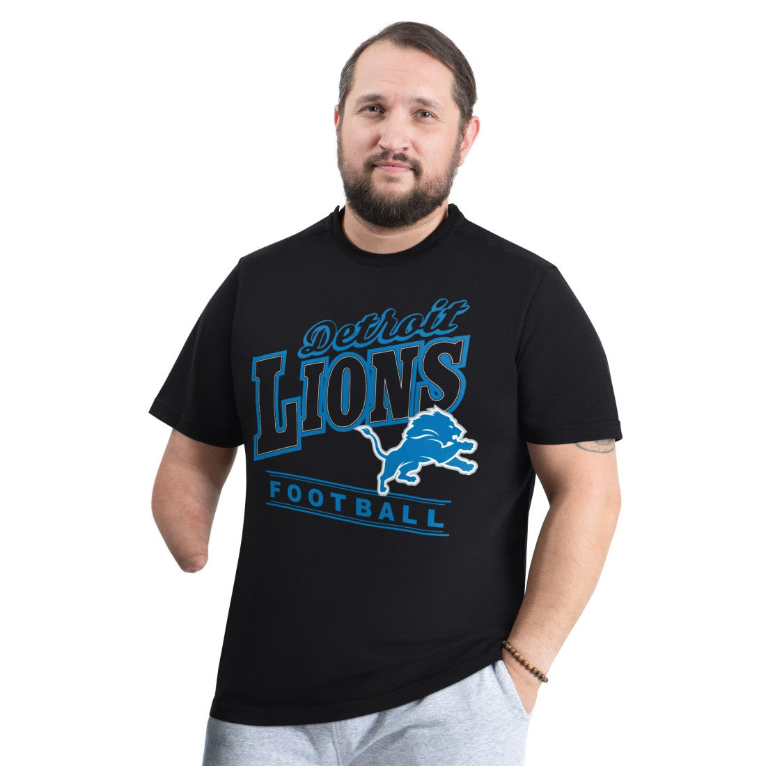 Detroit Lions G-III Sports by Carl Banks Adaptive Headliner Graphic T-Shirt | NFL Discount