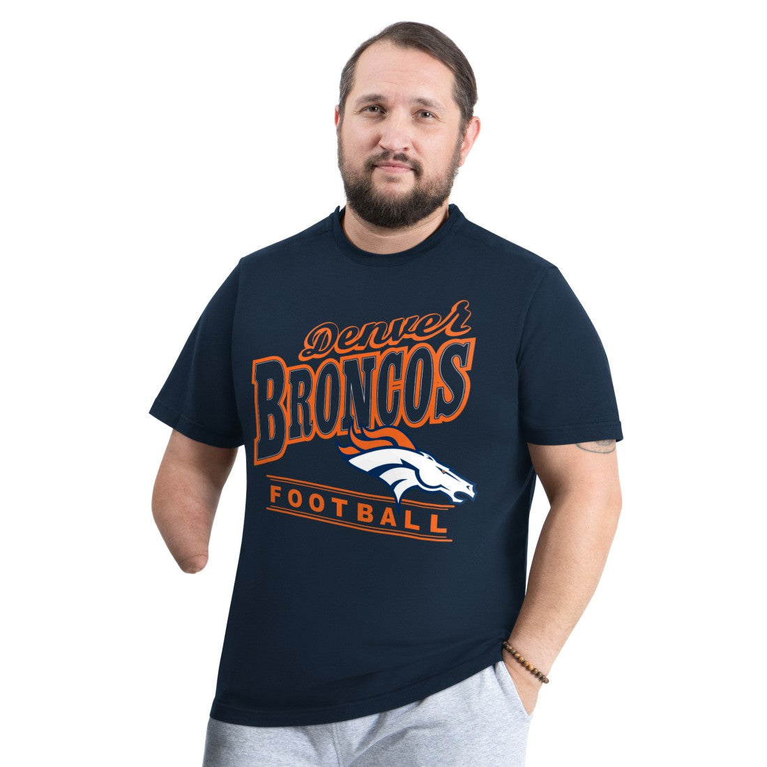Denver Broncos G-III Sports by Carl Banks Adaptive Headliner Graphic T-Shirt | NFL Sale