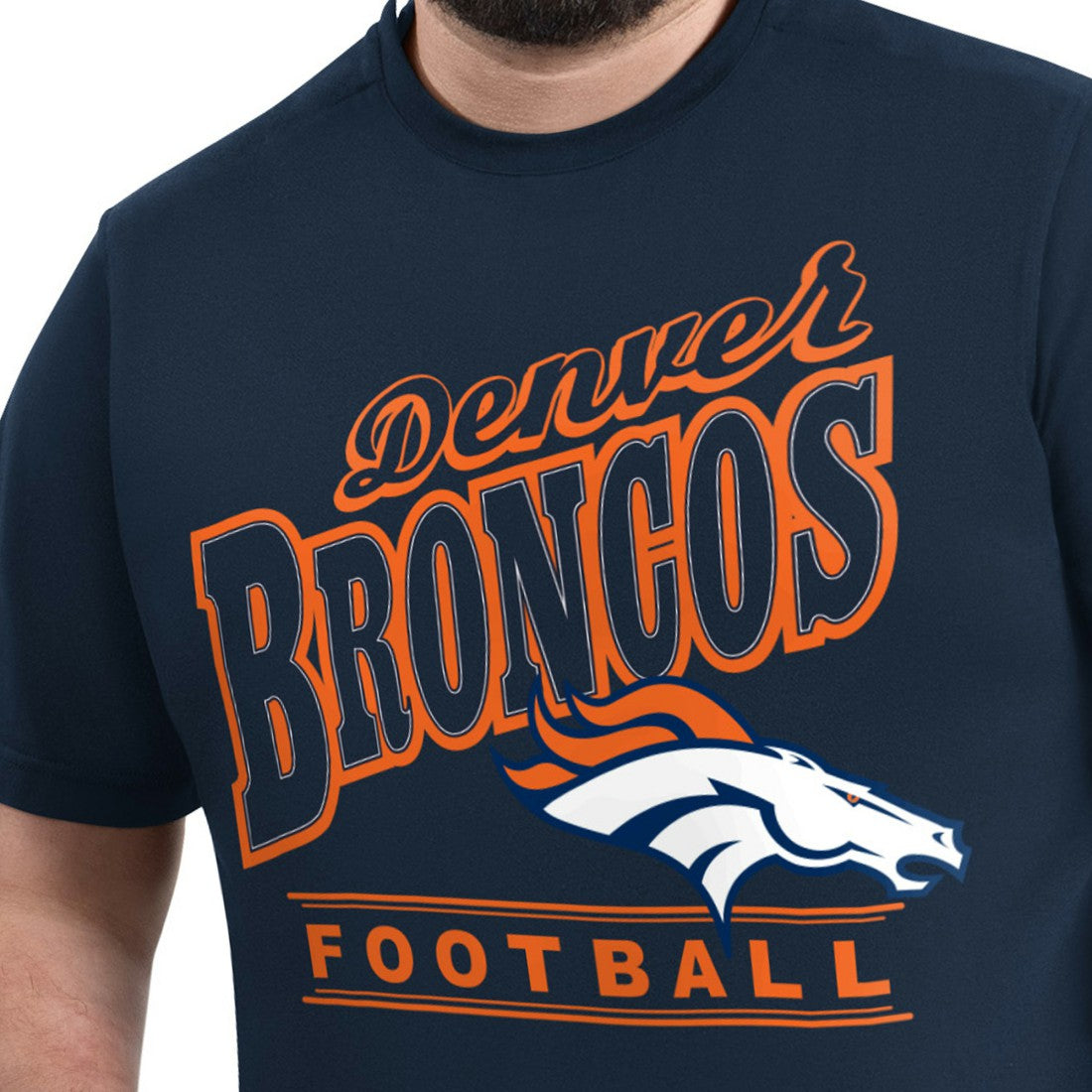 Denver Broncos G-III Sports by Carl Banks Adaptive Headliner Graphic T-Shirt | NFL Sale