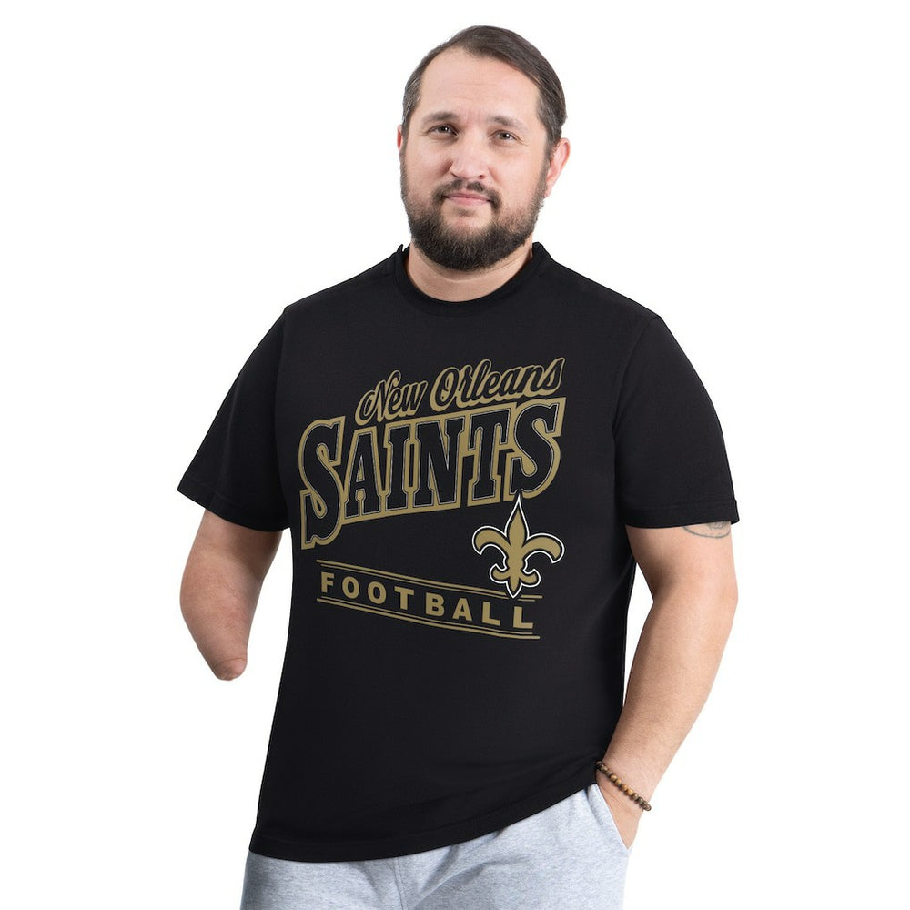 New Orleans Saints G-III Sports by Carl Banks Adaptive Headliner Graphic T-Shirt | NFL US