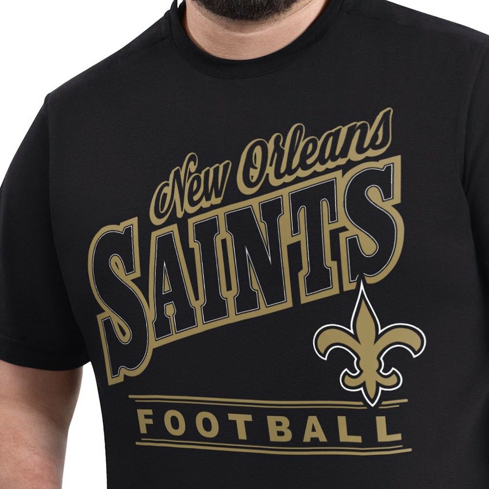 New Orleans Saints G-III Sports by Carl Banks Adaptive Headliner Graphic T-Shirt | NFL US