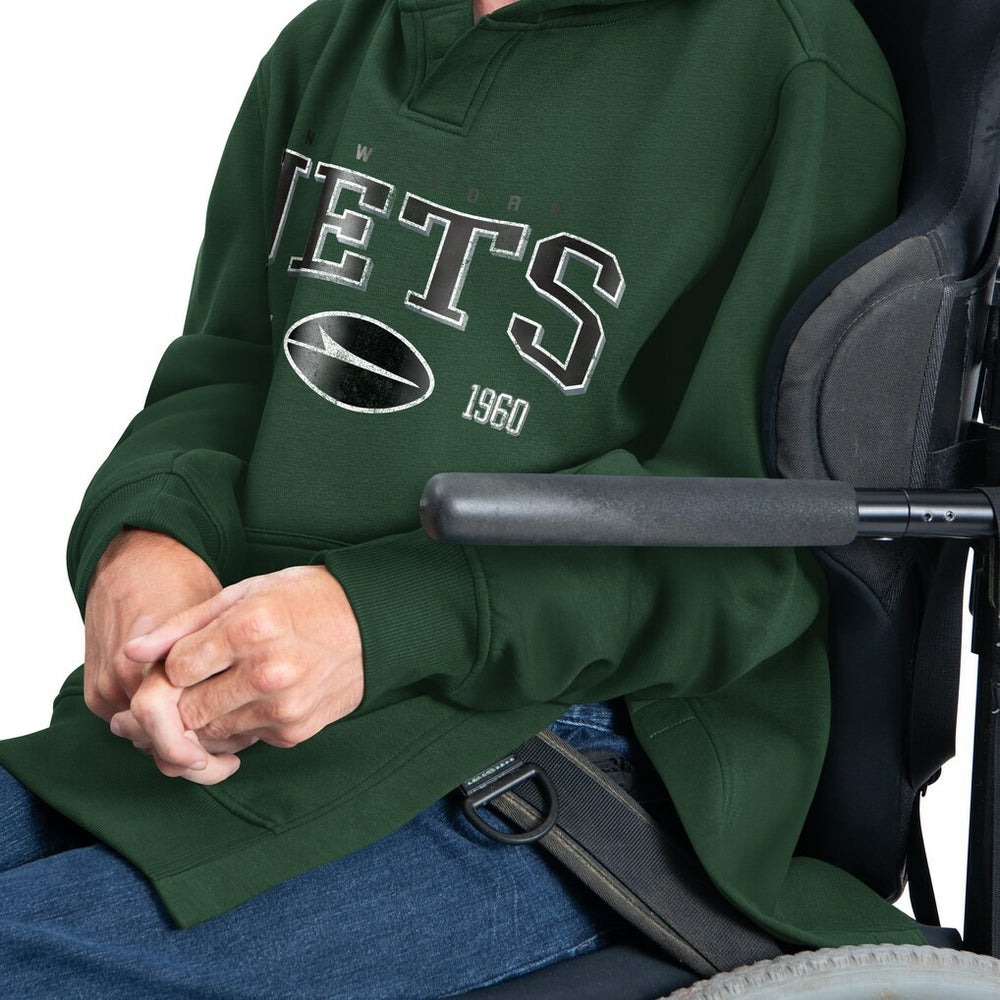 New York Jets G-III Sports by Carl Banks Adaptive Team Spirit Graphic Fleece Pullover Hoodie | NFL Online
