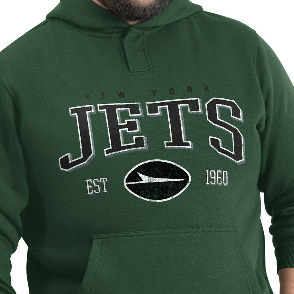 New York Jets G-III Sports by Carl Banks Adaptive Team Spirit Graphic Fleece Pullover Hoodie | NFL Online