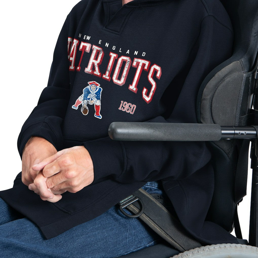 New England Patriots G-III Sports by Carl Banks Adaptive Team Spirit Graphic Fleece Pullover Hoodie | NFL Near me