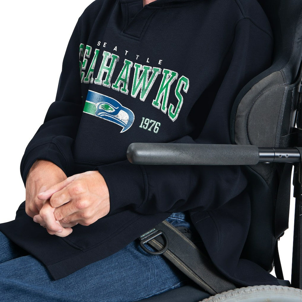 Seattle Seahawks G-III Sports by Carl Banks Adaptive Team Spirit Graphic Fleece Pullover Hoodie | NFL Hot
