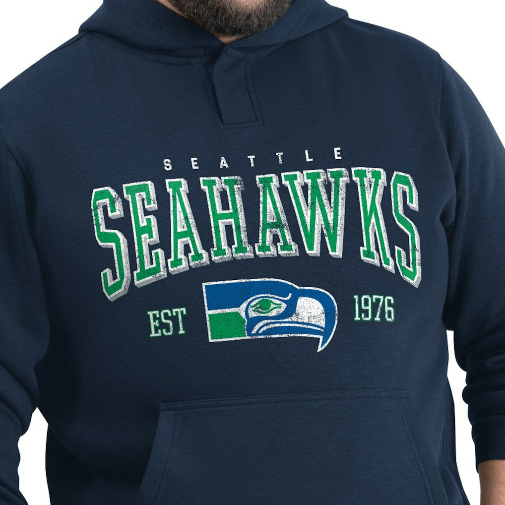 Seattle Seahawks G-III Sports by Carl Banks Adaptive Team Spirit Graphic Fleece Pullover Hoodie | NFL Hot