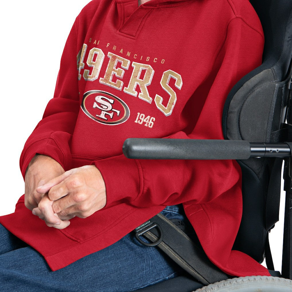 San Francisco 49ers G-III Sports by Carl Banks Adaptive Team Spirit Graphic Fleece Pullover Hoodie | NFL US