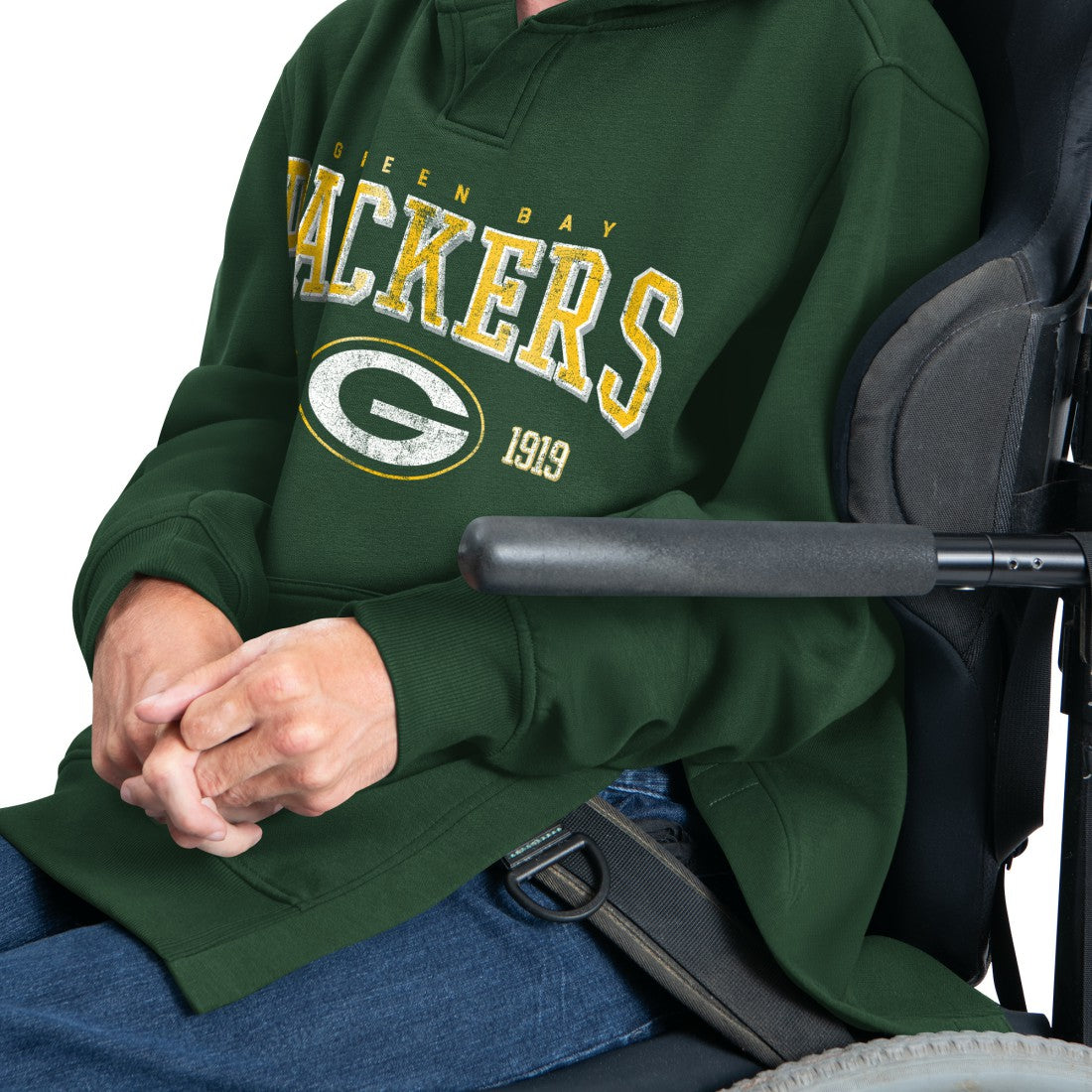 Green Bay Packers G-III Sports by Carl Banks Adaptive Team Spirit Graphic Fleece Pullover Hoodie | NFL Sale