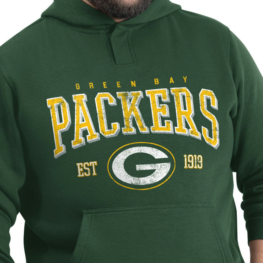 Green Bay Packers G-III Sports by Carl Banks Adaptive Team Spirit Graphic Fleece Pullover Hoodie | NFL Sale