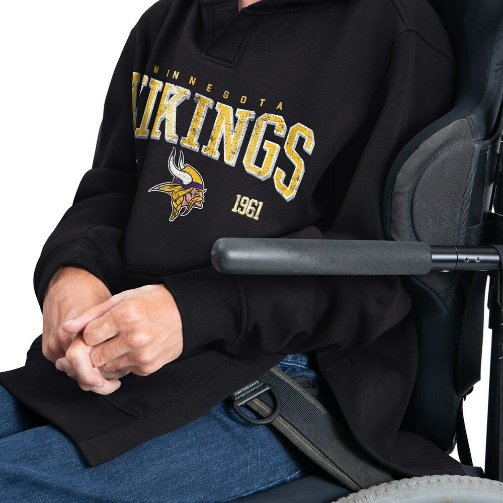 Minnesota Vikings G-III Sports by Carl Banks Adaptive Team Spirit Graphic Fleece Pullover Hoodie | NFL Sale