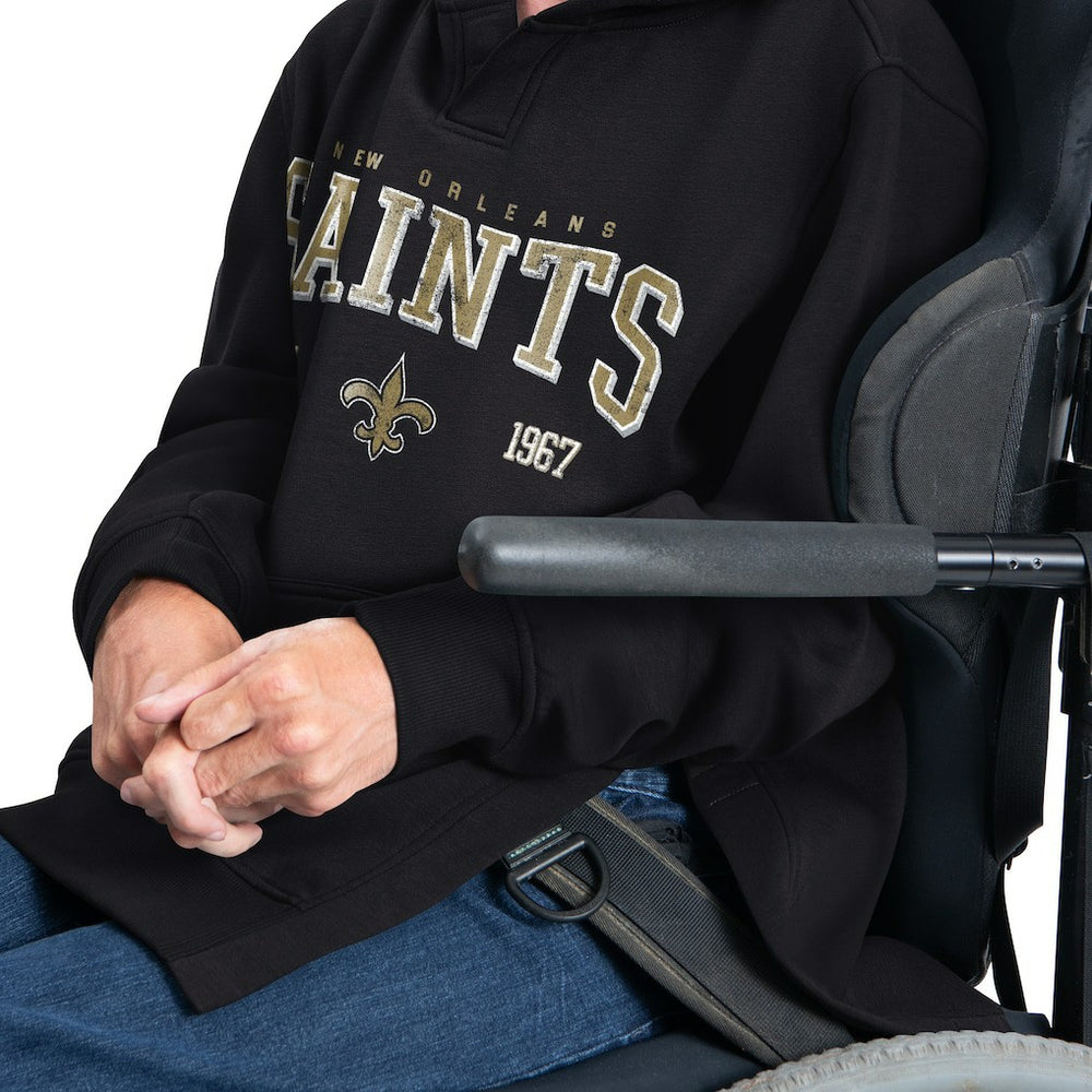 New Orleans Saints G-III Sports by Carl Banks Adaptive Team Spirit Graphic Fleece Pullover Hoodie | NFL New